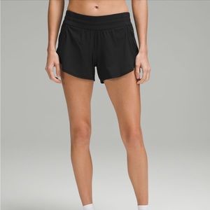 Lululemon Black Tracker LR Lined Shorts 4”